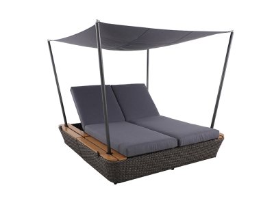 MWH Islo Daybed 200x180cm inkl. Polster, klappbar, Kopfteil verstellbar