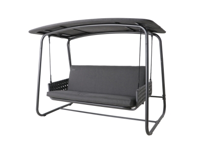 MWH Crossado Hollywoodschaukel grau inkl. Polster anthrazit