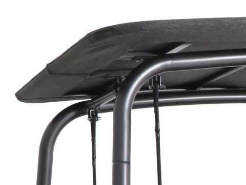 MWH Crossado Hollywoodschaukel grau inkl. Polster anthrazit