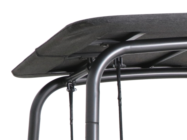 MWH Crossado Hollywoodschaukel grau inkl. Polster anthrazit