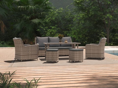 MWH Lodrino Gartenm�bel-Set inkl. Polster