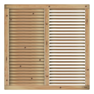 Jalousiezaun Limone L&auml;rche-Douglasie 180x180cm