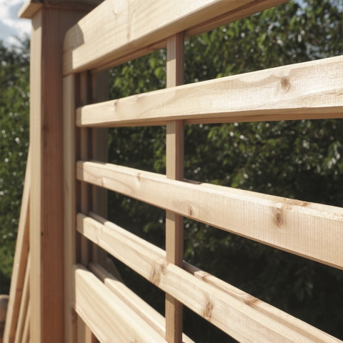 Sichtschutzzaun Locarno L�rche-Douglasie 180x180cm