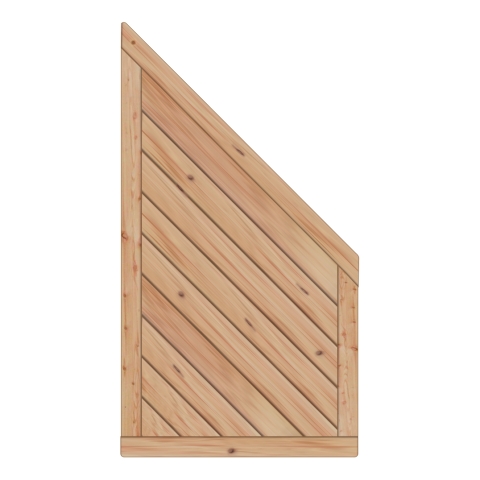 Sichtschutzzaun Lyon L�rche-Douglasie 90-165-80cm Abschlu�element