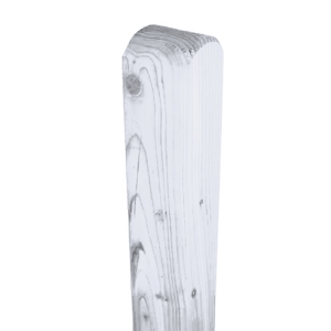 Zaunpfosten Fichte Grauwei&szlig; 9x9x120cm Rundkopf