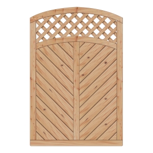 Sichtschutzzaun Lyon Lärche-Douglasie mit Rankgitter 120-180-165cm Sichtschutzzaun Lyon Lärche-Douglasie mit Rankgitter 120-180-165cm