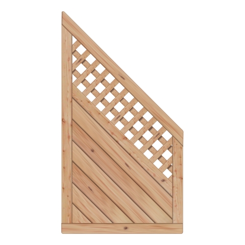 Sichtschutzzaun Lyon L�rche-Douglasie mit Rankgitter 90-165-80cm