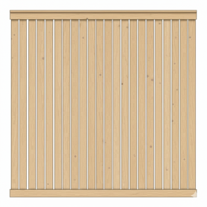 Sichtschutzzaun Faaborg II L&auml;rche-Douglasie 180x180cm