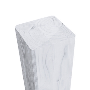 Zaunpfosten Fichte Grauwei&szlig; 9x9x120cm Kopf abgeschr&auml;gt