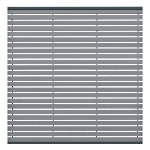 Sichtschutzzaun Nizza Fichte Granit 180x180 Bausatz (4-teilig)