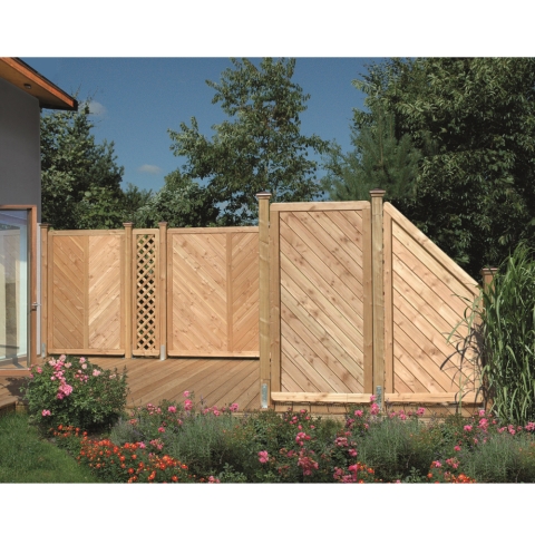 Sichtschutzzaun Lugano L�rche-Douglasie 90x180-90cm