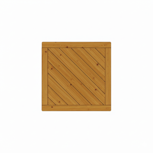 Vorgartenzaun Lugano L&auml;rche-Douglasie 90x90cm