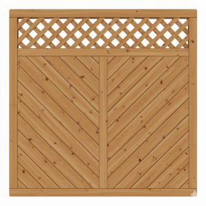 Sichtschutzzaun Lugano L&auml;rche-Douglasie 180x180cm mit Rankgitter