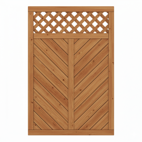 Sichtschutzzaun Lugano L�rche-Douglasie 120x180cm mit Rankgitter