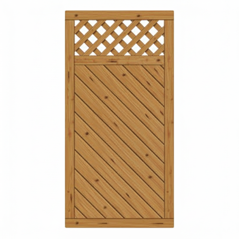 Sichtschutzzaun Lugano L�rche-Douglasie 90x180cm mit Rankgitter