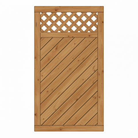 T�r Lugano L�rche-Douglasie 100x180cm mit Rankgitter ohne Beschlag