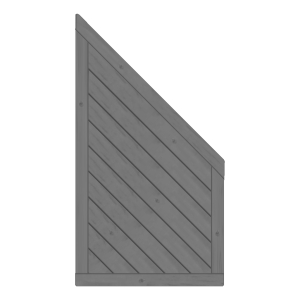 Sichtschutzzaun Lyon Fichte farbbehandelt Granit 90-165-80cm Sichtschutzzaun Lyon Fichte farbbehandelt Granit 90-165-80cm