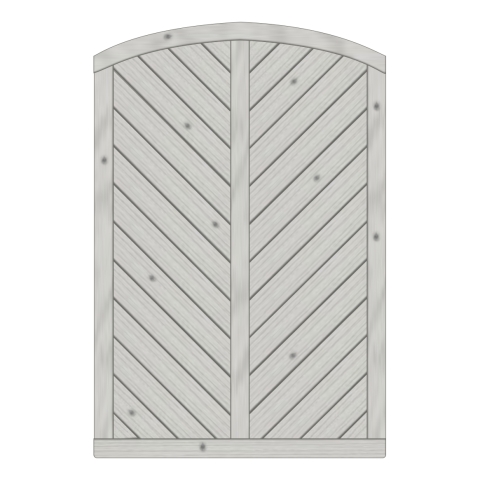 Sichtschutzzaun Lyon Fichte farbbehandelt Grau 120-180-165cm