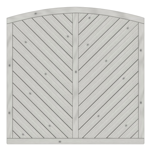 Sichtschutzzaun Lyon farbbehandelt Fichte Grau 180-180-165cm