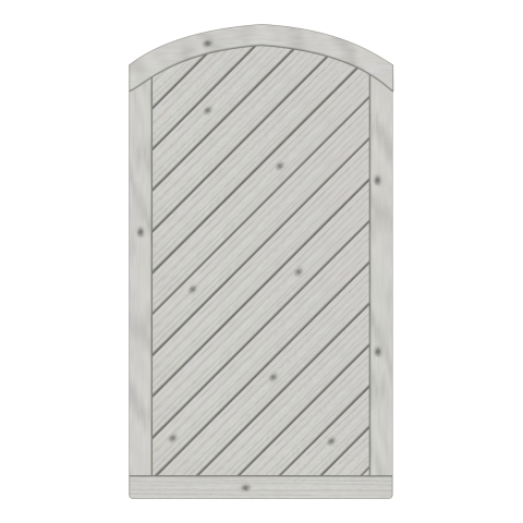 Tor Lyon Fichte Grau farbbehandelt 100-180-165cm ohne Beschlag