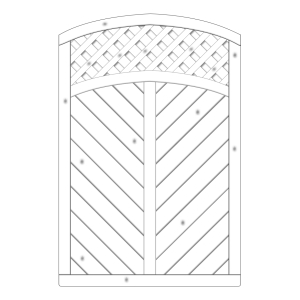 Sichtschutzzaun Lyon Fichte farbbehandelt Grauweiß 120-180-165cm mit Rankgitter Sichtschutzzaun Lyon Fichte farbbehandelt Grauweiß 120-180-165cm mit Rankgitter