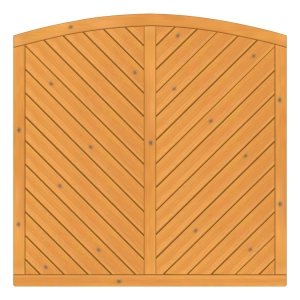 Sichtschutzzaun Lyon Fichte farbbehandelt Pinie 180-180-165cm Sichtschutzzaun Lyon Fichte farbbehandelt Pinie 180-180-165cm