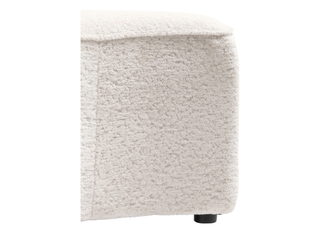 COCO Maison Roan Pouf Hocker Mond, Creme