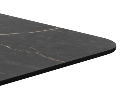 COCO Maison Brest Bistrotisch Marble Onyx Schwarz 120x75cm
