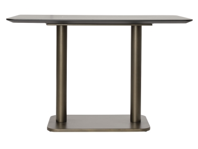 COCO Maison Brest Bistrotisch Marble Light Grey Gold 120x75cm