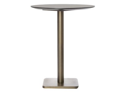 COCO Maison Brest Bartisch Marble Light Grey Gold 80cm
