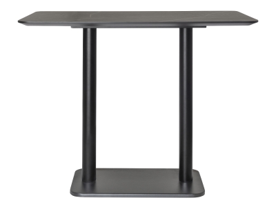 COCO Maison Brest Bartisch Marble Light Grey Schwarz 120x75cm