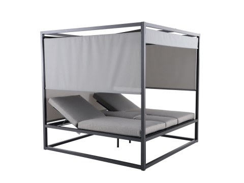 MWH Cubico Daybed Matt Grey 200x200cm inkl. Polster Grau