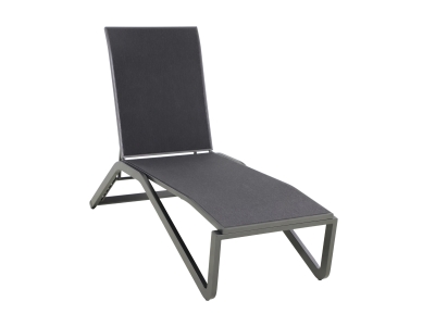 MWH Verona Liege Iron Grey, Rückenlehne verstellbar MWH Verona Liege Iron Grey, Rückenlehne verstellbar