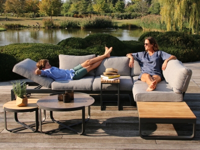 Zebra Gartenm&ouml;bel-Set Fly Lounge Mixed Grey 2 B: 277 x T: 207 x H: 82 cm