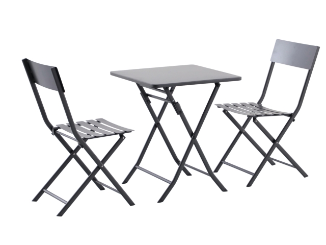 MWH Lido Bistro Set Iron Grey, klappbar