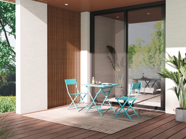 MWH Lido Bistro Set Mint, klappbar