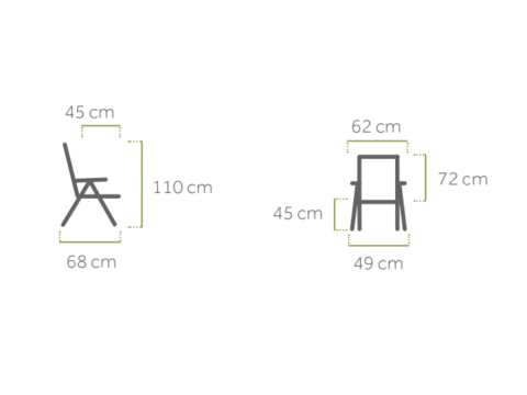 MWH Kedline Positionssessel Iron Grey