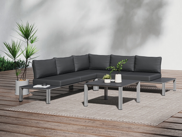 MWH Kedline Lounge-Set Silber inkl. Polster