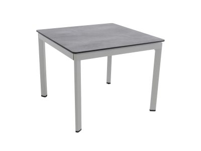 MWH Alutapo Tisch HPL Zement Silber, 95x95cm MWH Alutapo Tisch HPL Zement Silber, 95x95cm