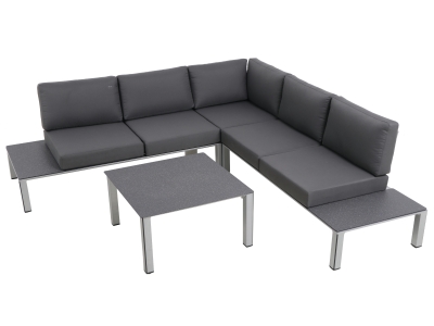 MWH Elements Lounge-Set Silber inkl. Polster