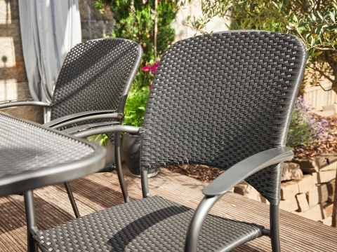 MWH Carlos Stapelsessel Iron Grey