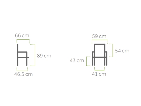 MWH Carlos Stapelsessel Iron Grey