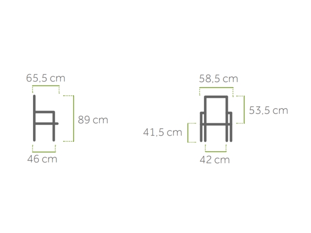 MWH Carlo Stapelsessel Iron Grey