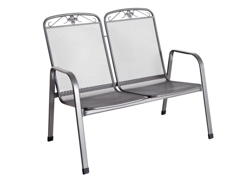 MWH Savoy 2-Sitzer Bank Iron Grey, stapelbar