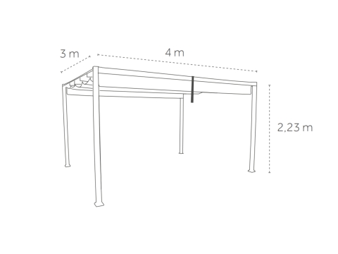 Creador Pergola Pavillon 400x300x223cm