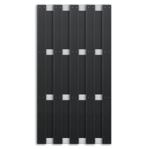 Elephant Basic Sichtschutz WPC, Anthrazit-Alu 90x180cm Elephant Basic Sichtschutz WPC, Anthrazit-Alu 90x180cm