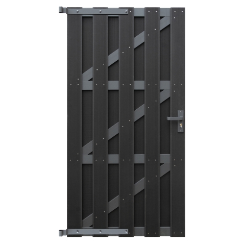 Elephant Basic Gartentor WPC anthrazit 90x180cm inkl. Beschl�ge