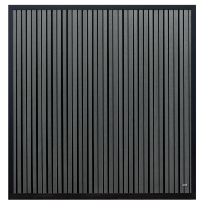 Elephant Dark Line Stripes WPC Zaun, Anthrazit 180x180cm Elephant Dark Line Stripes WPC Zaun, Anthrazit 180x180cm
