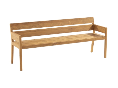 Niehoff Ann Armlehnbank mit Armlehnen 180cm, Teak ge�lt