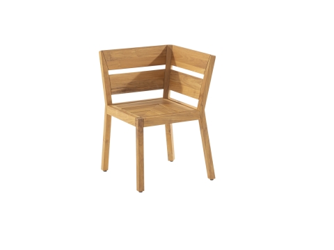 Niehoff Ann Eckelement 58x58cm Teak massiv ge�lt